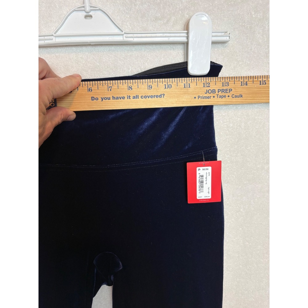 Spanx Velvet Leggings Lapis Night Navy Blue High Waist Slim Fit 2070 Women M - Picture 4 of 7